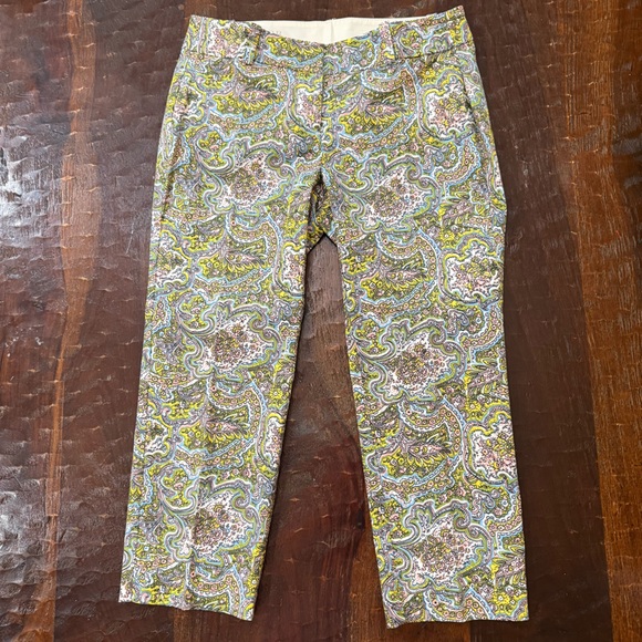 Ann Taylor Carnegie Crop Capris in Multicolor Paisley Pattern - Picture 13 of 13